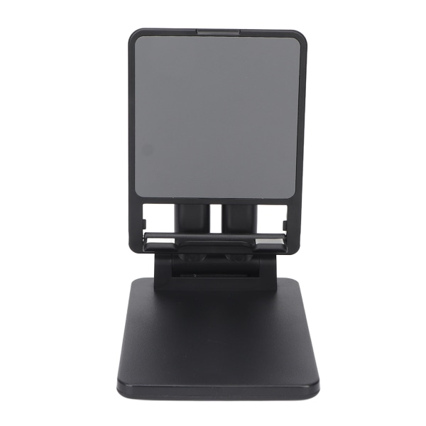 Mobiltelefonstativholder for skrivebord Sammenleggbare doble stenger for Iphone Nettbrett Smartphone for Live Streaming Opptak Svart
