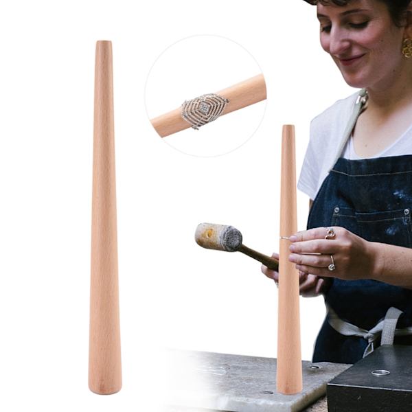 Wood Dorn Stick Tool för fingerring smycken gör och ringar bildar polering
