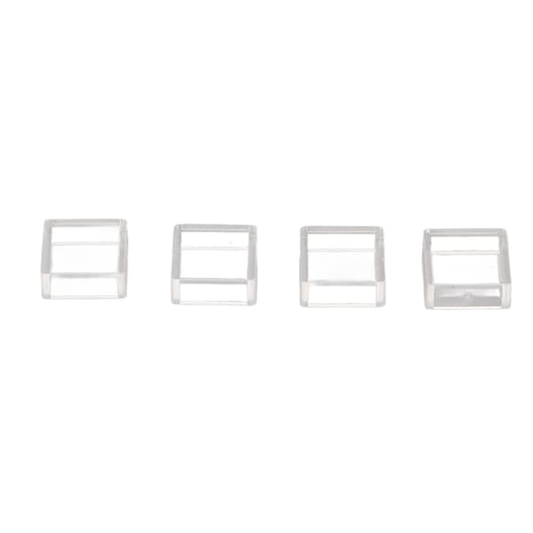 100 st taktil omkopplarskydd taktil tryckknappslock fyrkantig transparent ABS-set