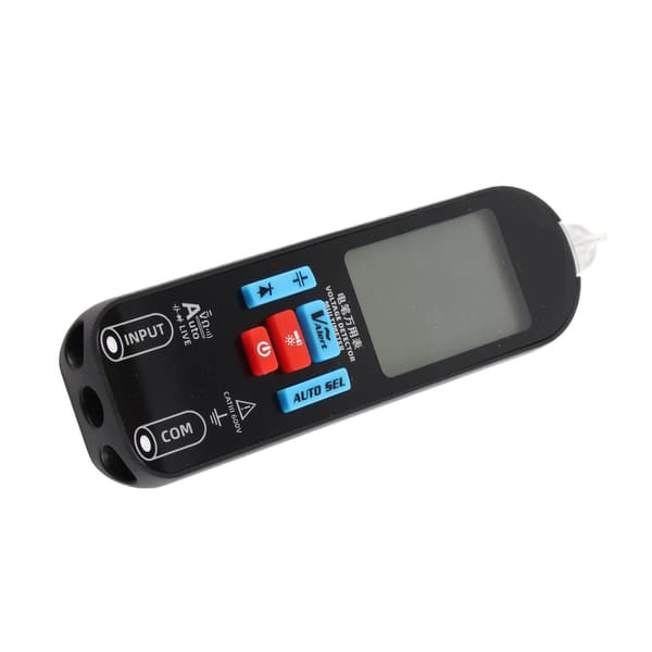 Digitalt multimeter med automatisk områdevalg, LCD-display, spændings- og kapacitetstester, modstandsmåler