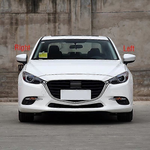 För Mazda 3 Axela M3 2017 2018 2019 Bil Vinge Dörr Sidospegel Kåpa Skal Hus Yttre Backspegel Skydd Lock blåvänster