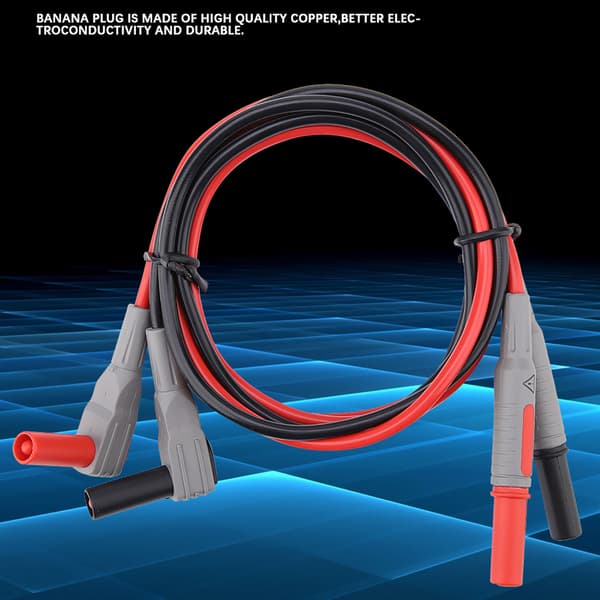 P1300B Elektronisk Digital Multimeter Testkablar Kit Krokodilklämmor Utbytbara Sondspetsar Set