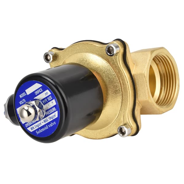 2W‑320‑32 1/4″ Normalt stängd magnetventil Mässing Elektrisk magnetventil för vatten luft olja DC12V