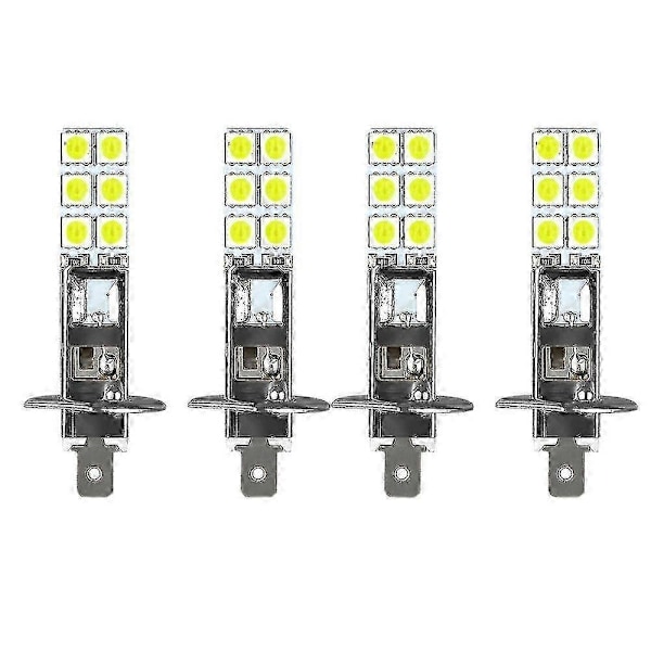 4 KPL H1 6000K Super White 80W LED Ajovalopolttimosarja Sumuajovalo - ya