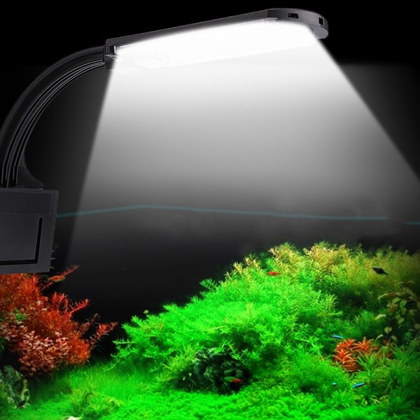 Akvarie LED-lys til vandplanter, klemmelampe, 220-250V EU-stik