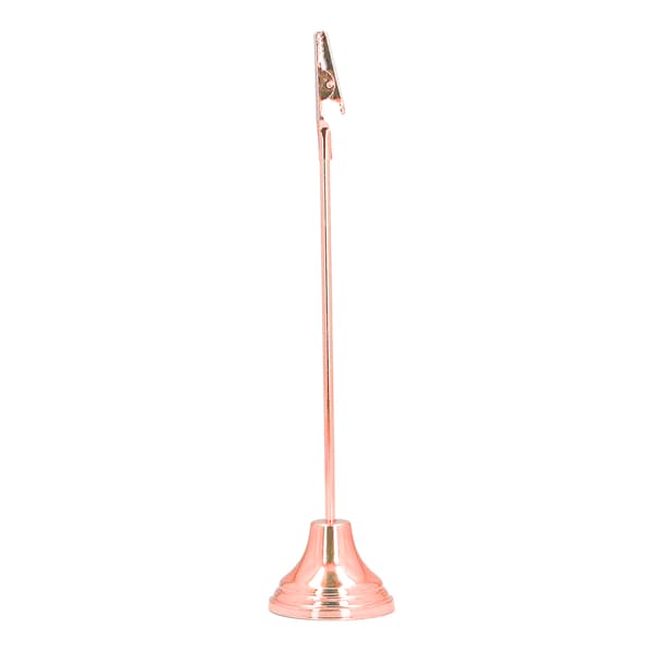 Bordnummerholder Solid Slitesterk Sterke Klips Galvaniseringsprosess Stabil Plasskortholder for Fest Bryllup Kontor Rosegull