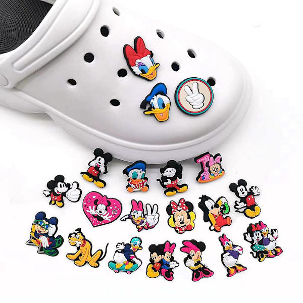 Mickey og Minnie Crocs Sko tilbehør Kit - 20 stk. Blomster dekorative spænder