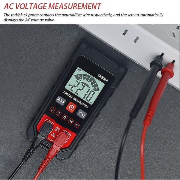 Bärbar multimeter digital multimeter testare med automatisk igenkänning automatisk auto-ranging voltmeter Standard