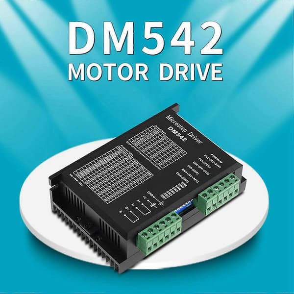 2X Stepmotor Driver, DM542 Stepmotor Driver DSP Digital Driver Board for Nema 17, Nema 23, Etc JH4 Black