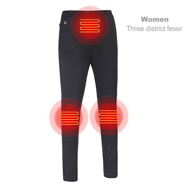 Vinterfeberbyxor Hög midja Leggings Byxor Slim USB Laddning Intelligent Uppvärmning XXL Kvinnor