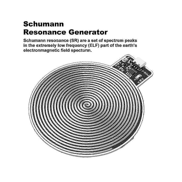 USB Strömförsörjning 7.8Hz Schumann Vågor Ultralågfrekvens Pulsgenerator Sömnförbättrare Cirkulär