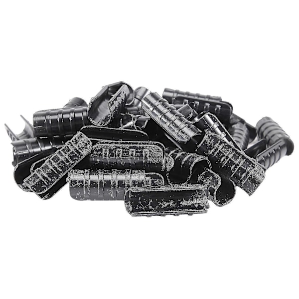 50 stk. Sort Drivhus Plastfilm Ramme Rør og Film Klips Klemme Connector Kit Haveværktøj 2 (DPD)