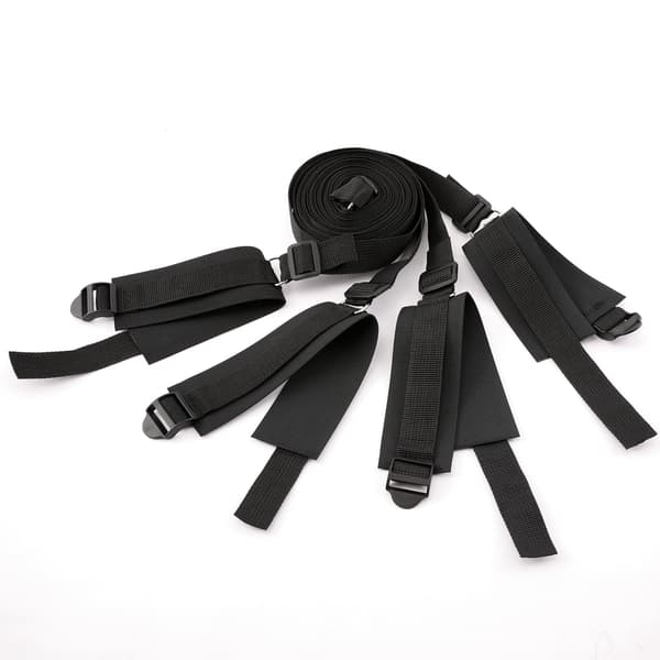 4 STK Justerbare Bindestropper Nylon Håndled Ankel Bondage Rem Sæt Senge Sove Remme