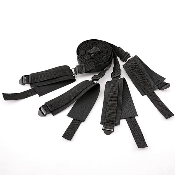 4 STK Justerbare Bindestropper Nylon Håndledd Ankel Bondage Stroppesett Seng Sove Stropper