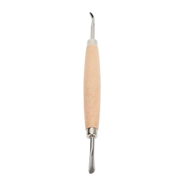 Leathercraft modellering Carving Tools Lett trehåndtak DIY Lær Press Rub Tool for Lær Press Rub/Edge Skiving