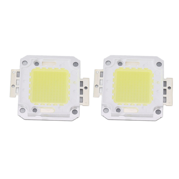 2 stk. 100W COB LED-lyschip 9600LM 6000K LED-lyschip-perler til LED-støbepære 32-36V
