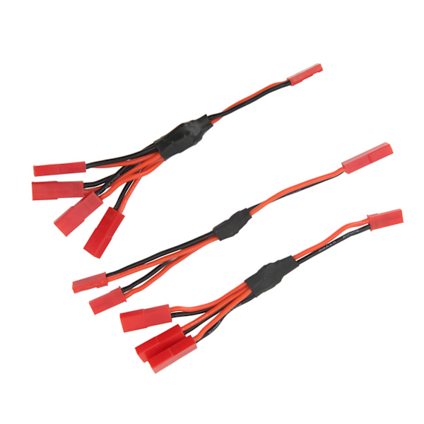 Rød JST Y Parallel Adapter Harness Sæt Enkel Installation JST Stik Splitter Y Kabel til Traxxas