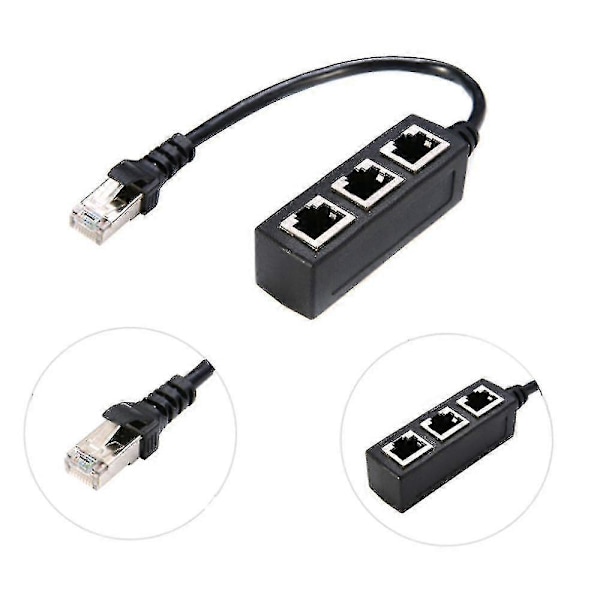 Rj45 Ethernet -kaapelin jakaja verkkosovitin Ethernet-jakaja 1–3 kaapelisovitin_SZXM