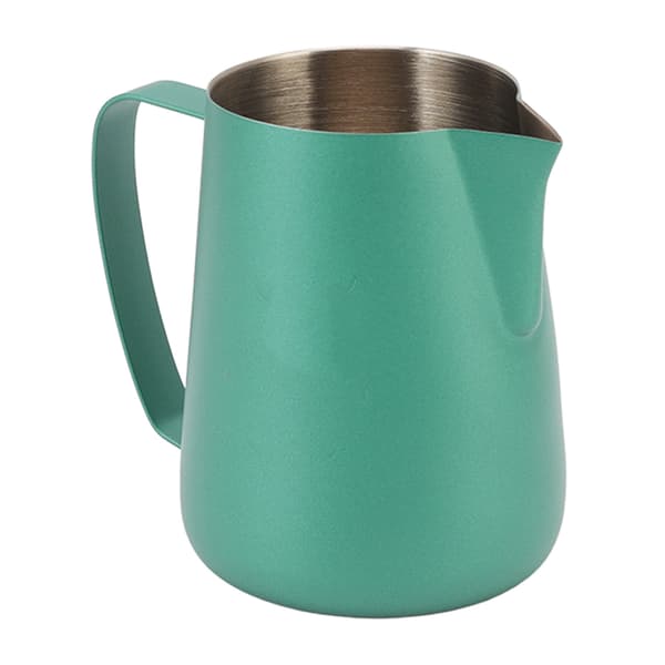 420 ml/14 oz kaffeskummerkop i rustfrit stål, multifunktionel kaffemælkeskummerkande, grøn
