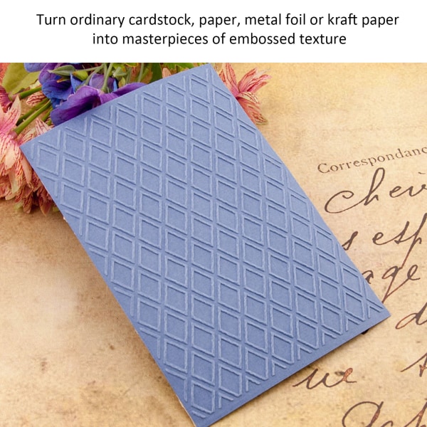 Tee-se-itse-korttien tekeminen scrapbooking-paperista käsityötyökalu - 4 muovisen kohokuviointikansion set