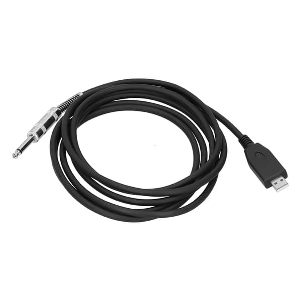 USB til 6,35 mm elektrisk gitar lydkabel Plug Play lydadapter koblingskabel 2m / 6,6ft