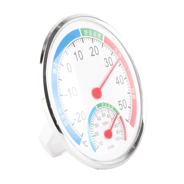 G101 Temperatur Fuktighetstester Fuktighetsdetektor Termometer Multifunksjonell Hygrometer Hvit