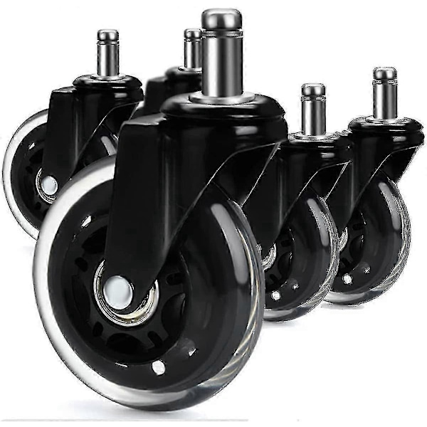 5-pack Kontorsstol Hjul Kontorsstol Hjul 360 Rotation, Ersättning För Kontorsstol U