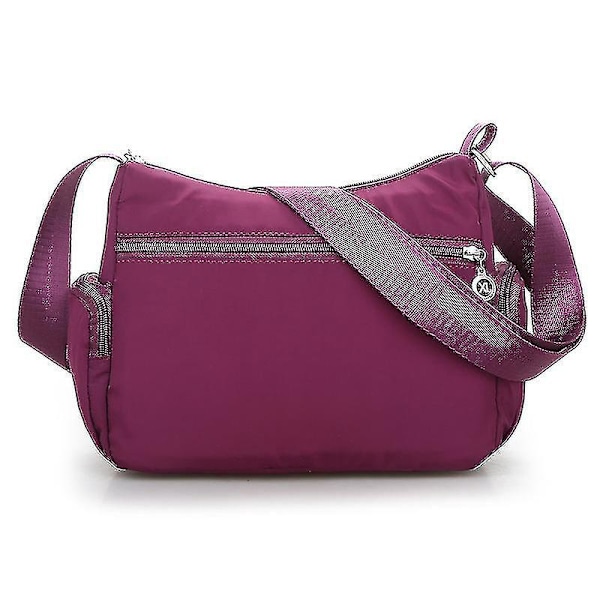 Mote Kvinner Vanntette Nylon Crossbody Bag - Blå