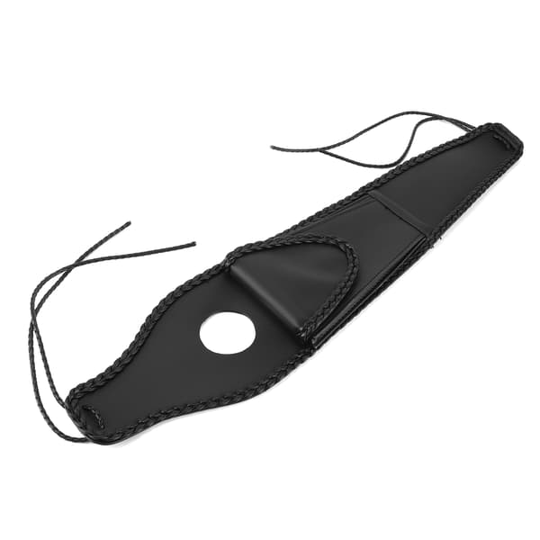 Motorcykel Bränsletank Lock Panel Trim Med Fickväska PU-läder Passar för XL 883 1200 48 Flätad Repkant