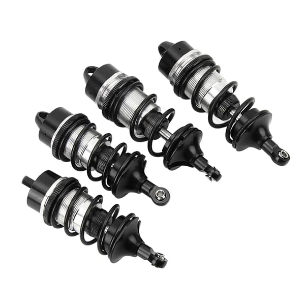 RC Forreste Bageste Støddæmper Aluminiumlegering Høj Elastisk Fjeder RC Stødabsorberende Del til ARRMA 1/7 Sort