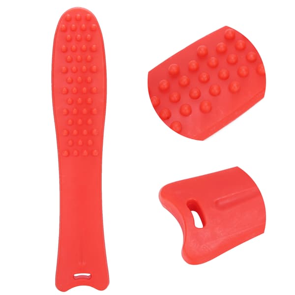 Elastisk Massagehammare Klappstick Akupunktsmassager Meridianer Akupunktur Kroppsmassager Röd