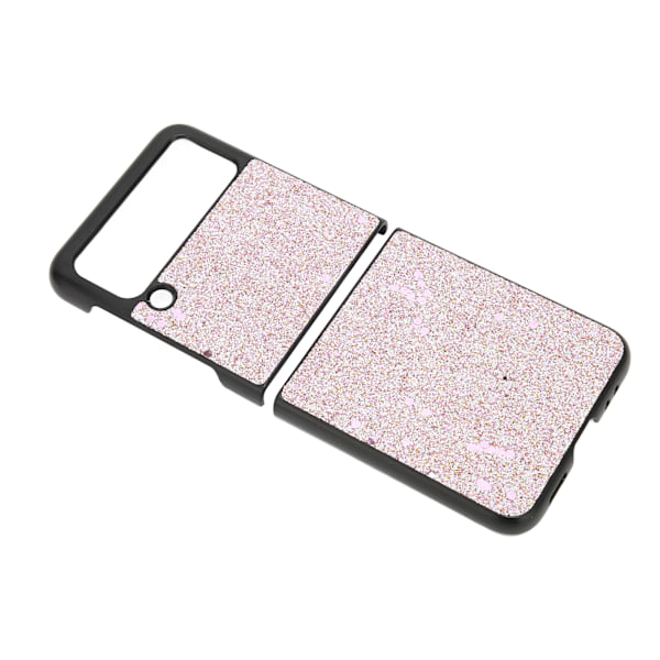 Glittrande Bling Telefonskal för Galaxy Z FLIP 3 Stötskydd Vikbar Mobiltelefon Skyddande Skal Rosa