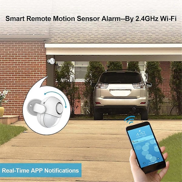 WiFi Smart Rörelsesensor Larmsystem Rörelsedetektor Väderbeständig