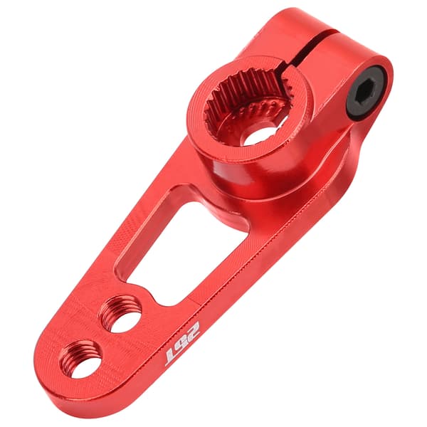 25T Styregeararm Servoarm Tilbehør Reservedel for 1/8 1/10 RC Bil Rød