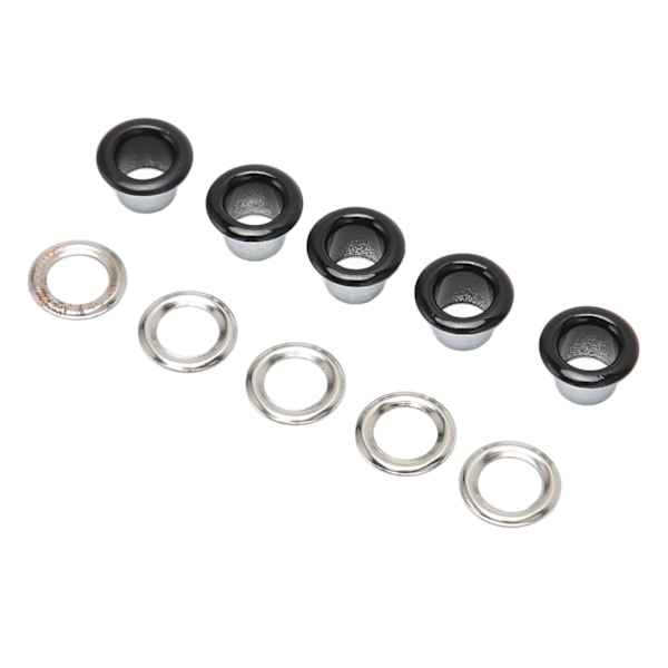 500 sett Grommet Kit 6 mm Rund Kobber Utsøkt Enkel å bruke Multi Purpose Eyelet Kit for reparasjonsdekorasjon DIY Glossy Black