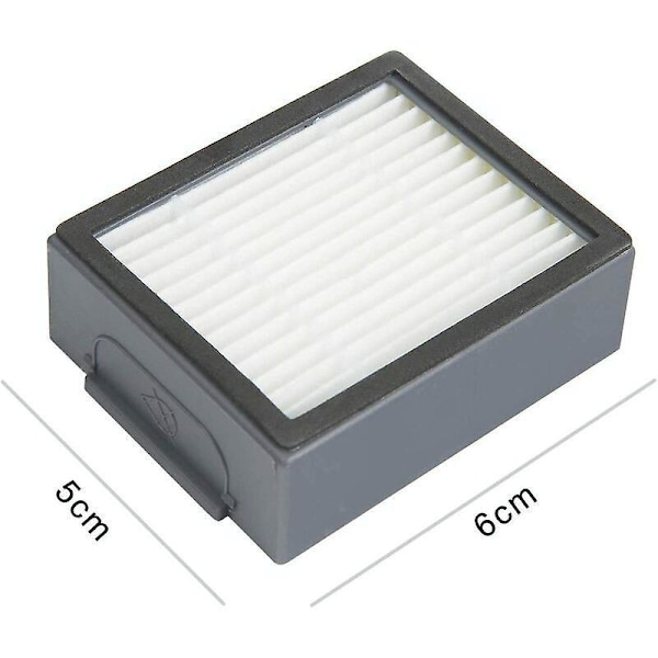 Suodatinsarja Roomba E5 / i7 / e5154 / e5158 -malleille. Korvaava suodatinpaketti malleille E5 E6 i7 i7+ Plus. Pakkaus sisältää 9 korvaavaa suodatinta. 17g