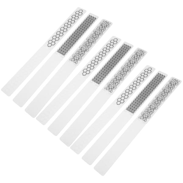 9 stk. blomsterpregefolder i plast DIY papirdekorasjonskortprodusent mal tilbehør