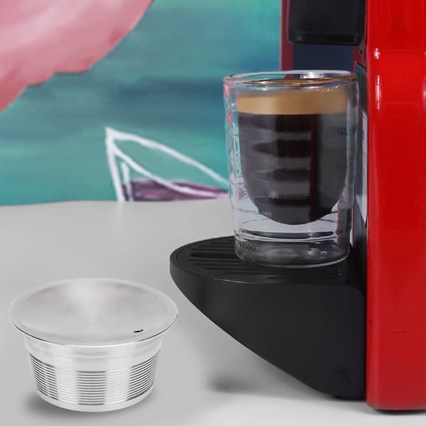 Påfyllbar gjenbrukbar kaffekapselkoppfilter i rustfritt stål, passer til Nescafe Dolce