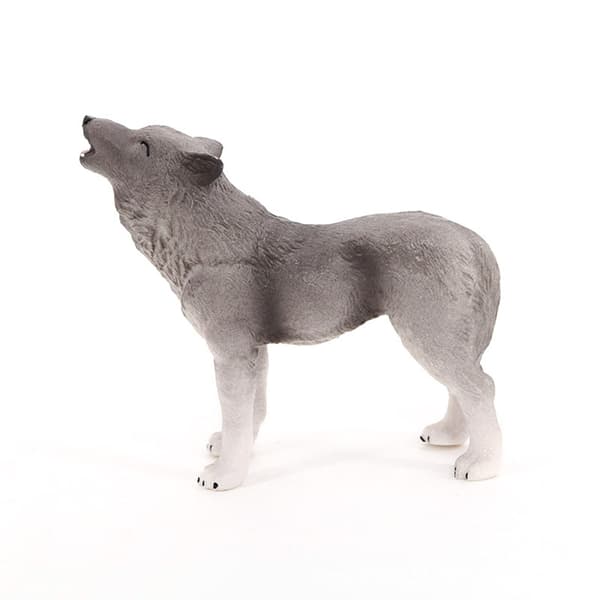 Ulve actionfigur Hylende ulve actionfigur ornamenter Simulation vilde dyr model legetøj til børn
