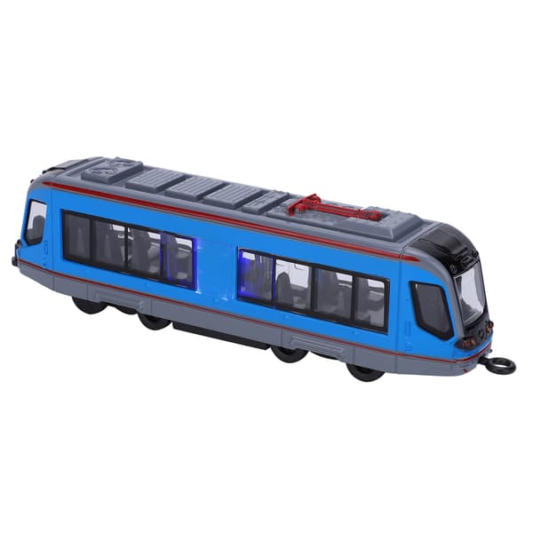 1:90 Barn Legering Simulering Bilmodell Barn Pull-Back Bil Leksak Dekoration med Ljud Ljusblå