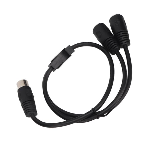 DIN 4PIN til 2DIN 4PIN Adapterkabel Professionel Han til Hun 4 Pin Mini DIN Y Splitterkabel 0,5 m