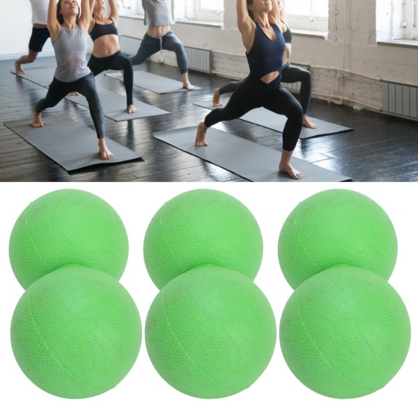 3st Yogaträning Massageboll Jordnötsform Muskelavslappning Fitness Massageboll Grön