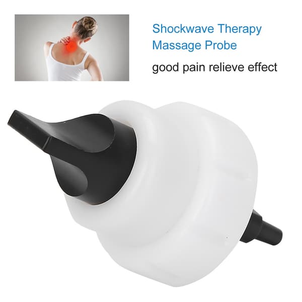 Massage Probe Udskiftningstilbehør til Shockwave Therapy Smertelindring ED Fysioterapi Maskine - Flad Probe