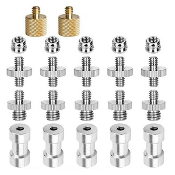 1/4 till 3/8 Skruvar Adapter Konverterare Tapp Skruv Fäste Set