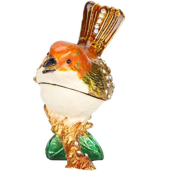Fuglefigur Smykkeæske Fuglestatue Smykkeopbevaring Ornament Figur Samleobjekt Hjemmeindretning