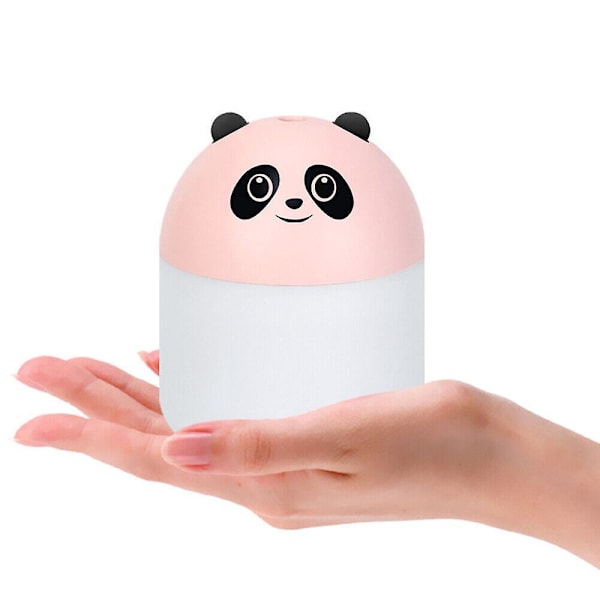 Mini - luftfugter med natlampe til soveværelse, stue, børneværelse (Pink)
