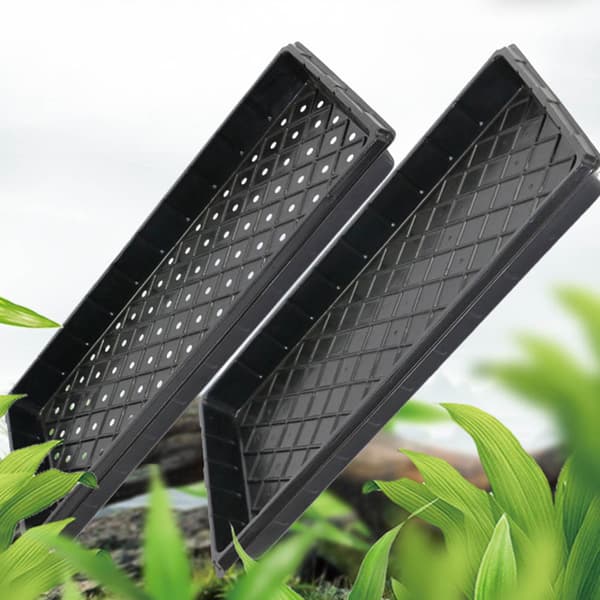 2 st växtodlingsbrickor Trädgårdsfröplantskolor Plastförökningsbrickor