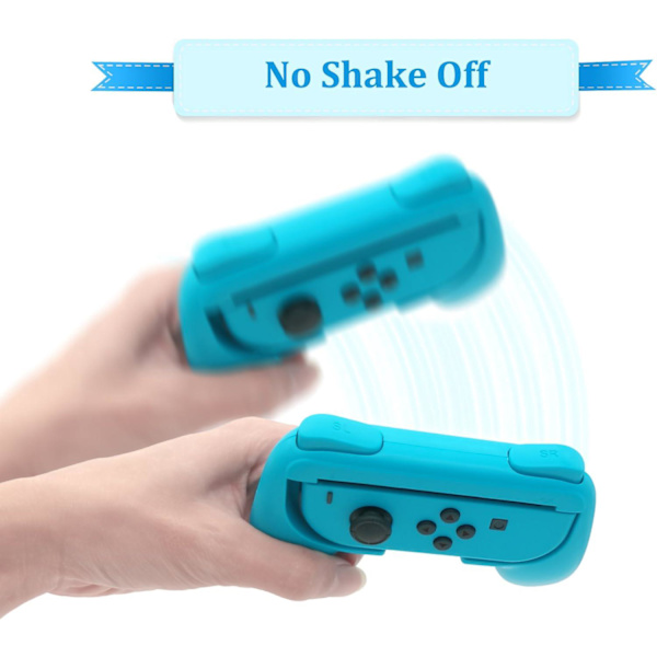 Blå och röd (2 förpackningar) - Griphållare kompatibel med Joy Con för Switch & OLED-modell, Comfort Controller Grips