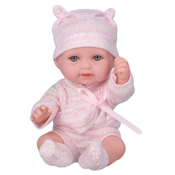 11 tum simulerad babydocka söt naturtrogen spädbarnsdocka med kläder leksak födelsedagspresent rosa