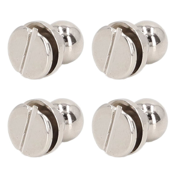 200 set koppar nitar 7 mm 5 mm DIY flera specifikationer lätta blanka nitar fästelement för bälten silver